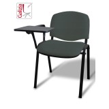 50N BT SEDIA FISSA  RIVESTITA CON TELAIO IN ACCIAIO NERO CON TAVOLETTA E SCRITTOIO