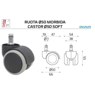 KIT DI RICAMBIO PER SEDIA DA UFFICIO CROMATO