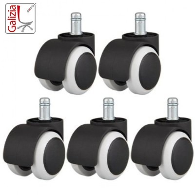 BASE IN PLASTICA NERA D.640 mm + RUOTE IN GOMMA