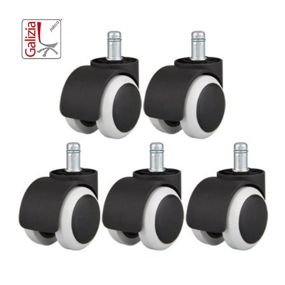 BASE IN PLASTICA NERA D.640 mm + RUOTE IN GOMMA