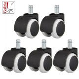 BASE IN PLASTICA NERA D.640 mm + RUOTE IN GOMMA
