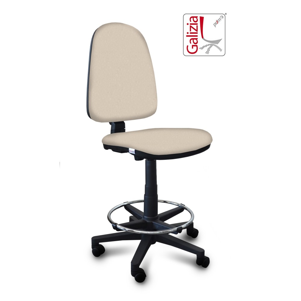 S3300 SGABELLO ALTO CON SCHIENALE ALTO E POGGIAPIEDI