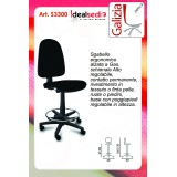 S3300 SGABELLO ALTO CON SCHIENALE ALTO E POGGIAPIEDI