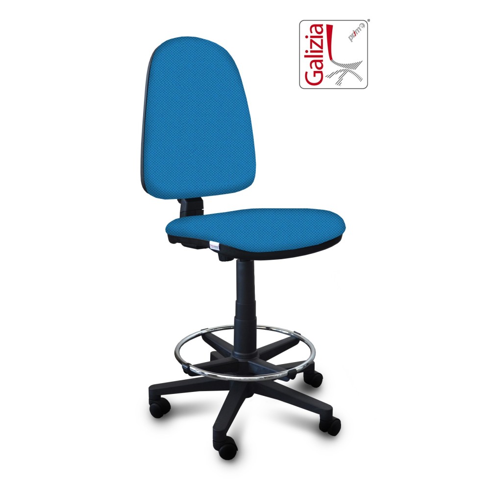 S3300 SGABELLO ALTO CON SCHIENALE ALTO E POGGIAPIEDI