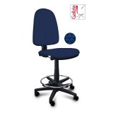 S3300 SGABELLO ALTO CON SCHIENALE ALTO E POGGIAPIEDI