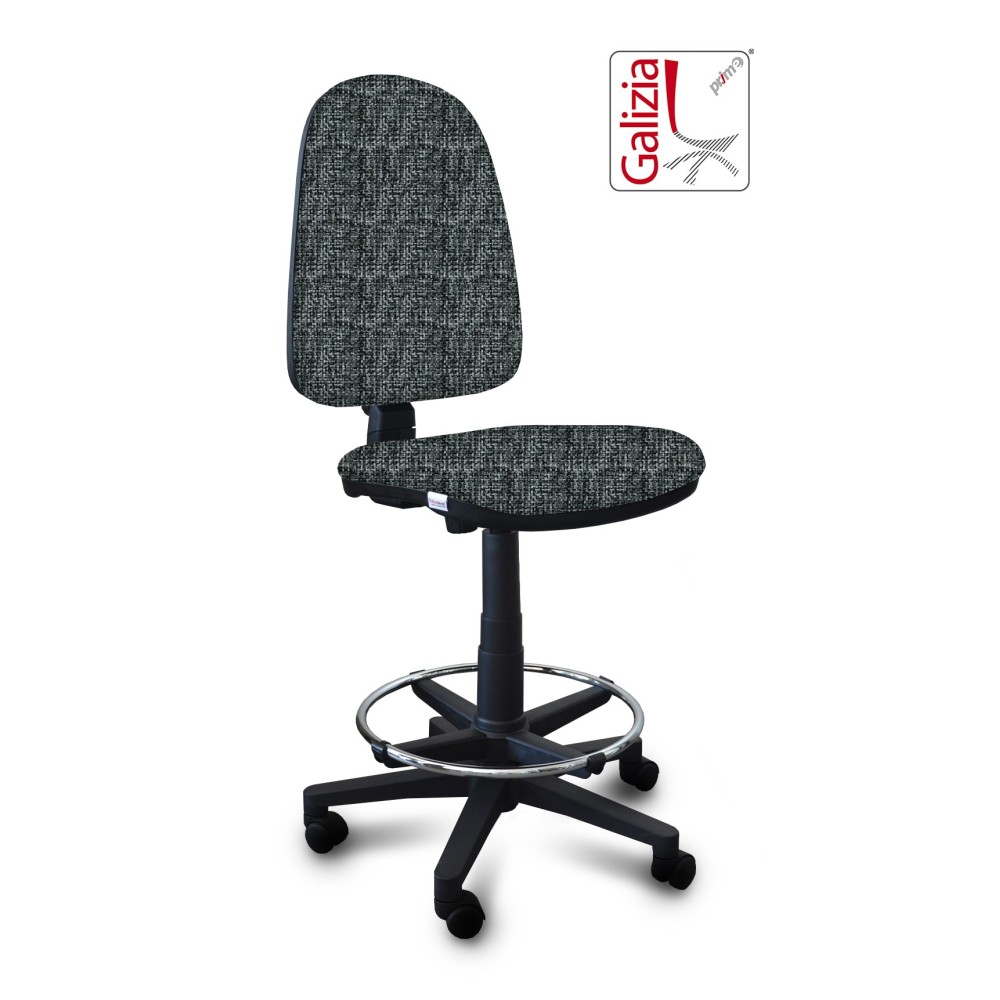 S3300 SGABELLO ALTO CON SCHIENALE ALTO E POGGIAPIEDI