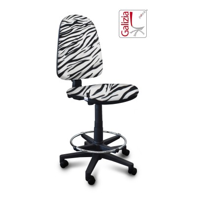 S3300 SGABELLO ALTO CON SCHIENALE ALTO E POGGIAPIEDI
