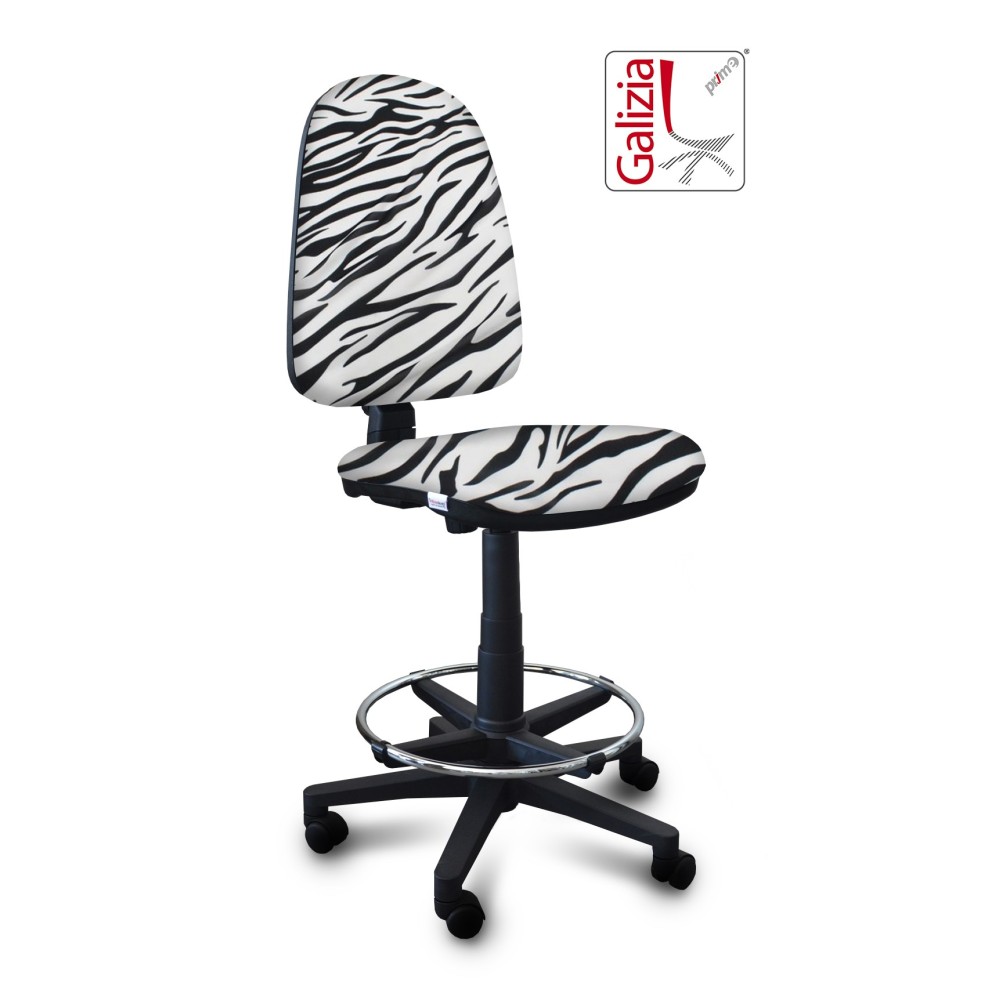 S3300 SGABELLO ALTO CON SCHIENALE ALTO E POGGIAPIEDI