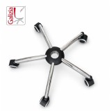 BASE CROMATA D. 550 mm + RUOTE IN GOMMA