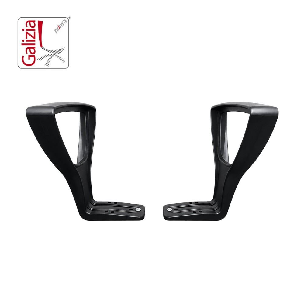 BRACCIOLI FISSI IN PLASTICA NERA B22