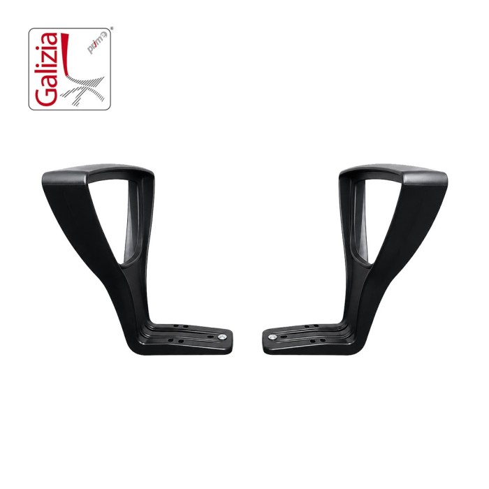 BRACCIOLI FISSI IN PLASTICA NERA B22