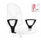 BRACCIOLI FISSI IN PLASTICA NERA B22