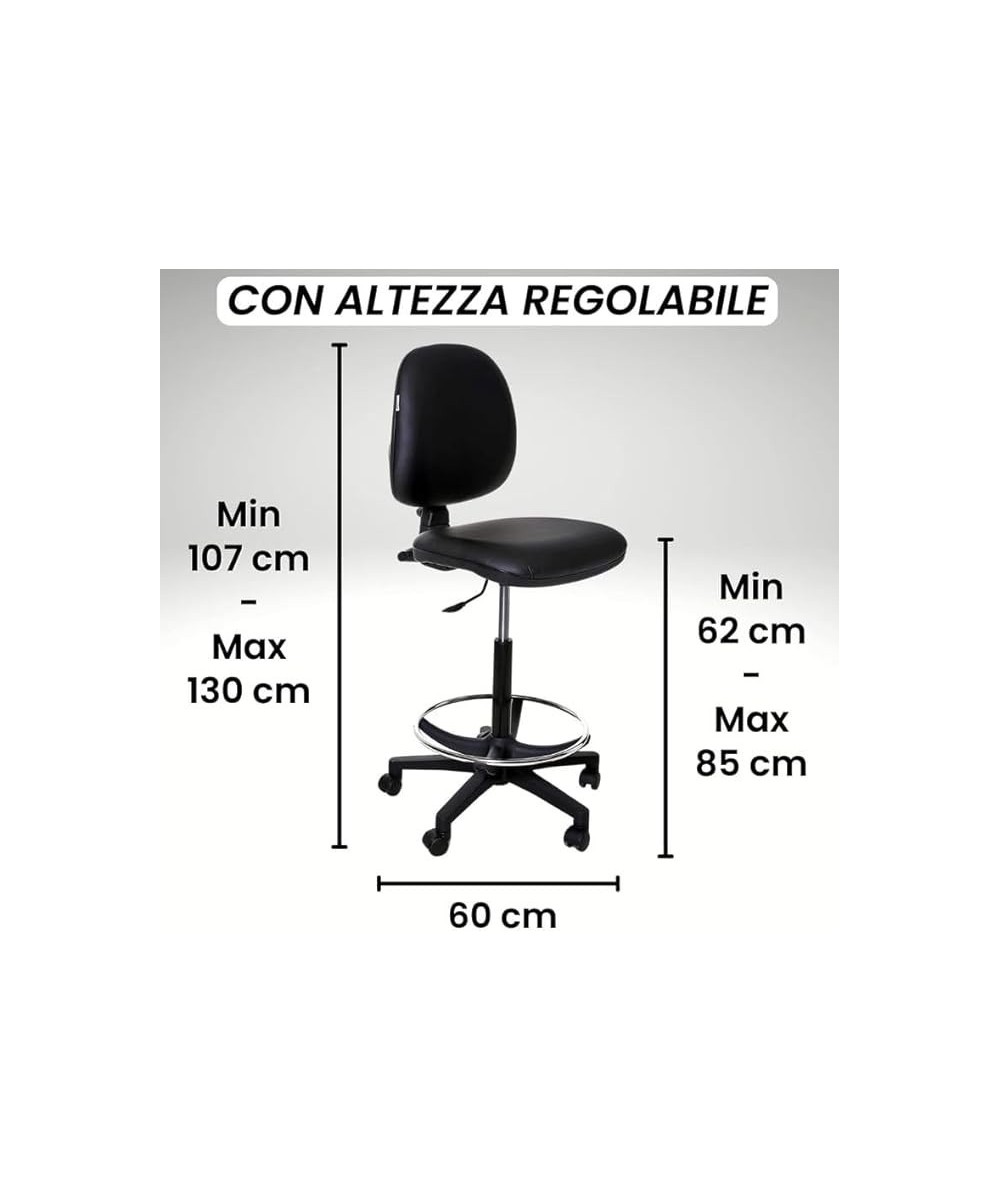 S300 SGABELLO ALTO CON SCHIENALE