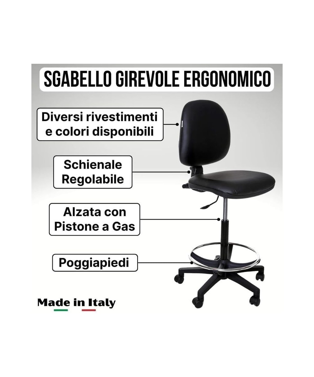 S300 SGABELLO ALTO CON SCHIENALE