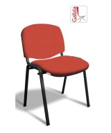 50N SEDIA FISSA  RIVESTITA CON TELAIO IN ACCIAIO NERO