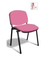 50N SEDIA FISSA  RIVESTITA CON TELAIO IN ACCIAIO NERO