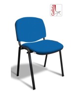 50N SEDIA FISSA  RIVESTITA CON TELAIO IN ACCIAIO NERO