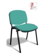 50N SEDIA FISSA  RIVESTITA CON TELAIO IN ACCIAIO NERO