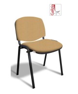 50N SEDIA FISSA  RIVESTITA CON TELAIO IN ACCIAIO NERO