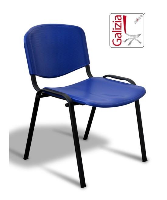 50N PL SEDIA FISSA IN PLASTICA CON TELAIO NERO