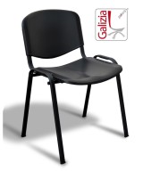 50N PL SEDIA FISSA IN PLASTICA CON TELAIO NERO