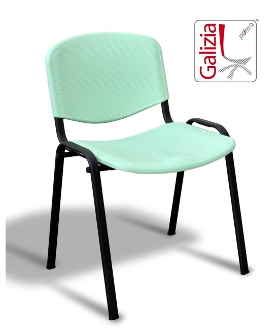 50N PL SEDIA FISSA IN PLASTICA CON TELAIO NERO