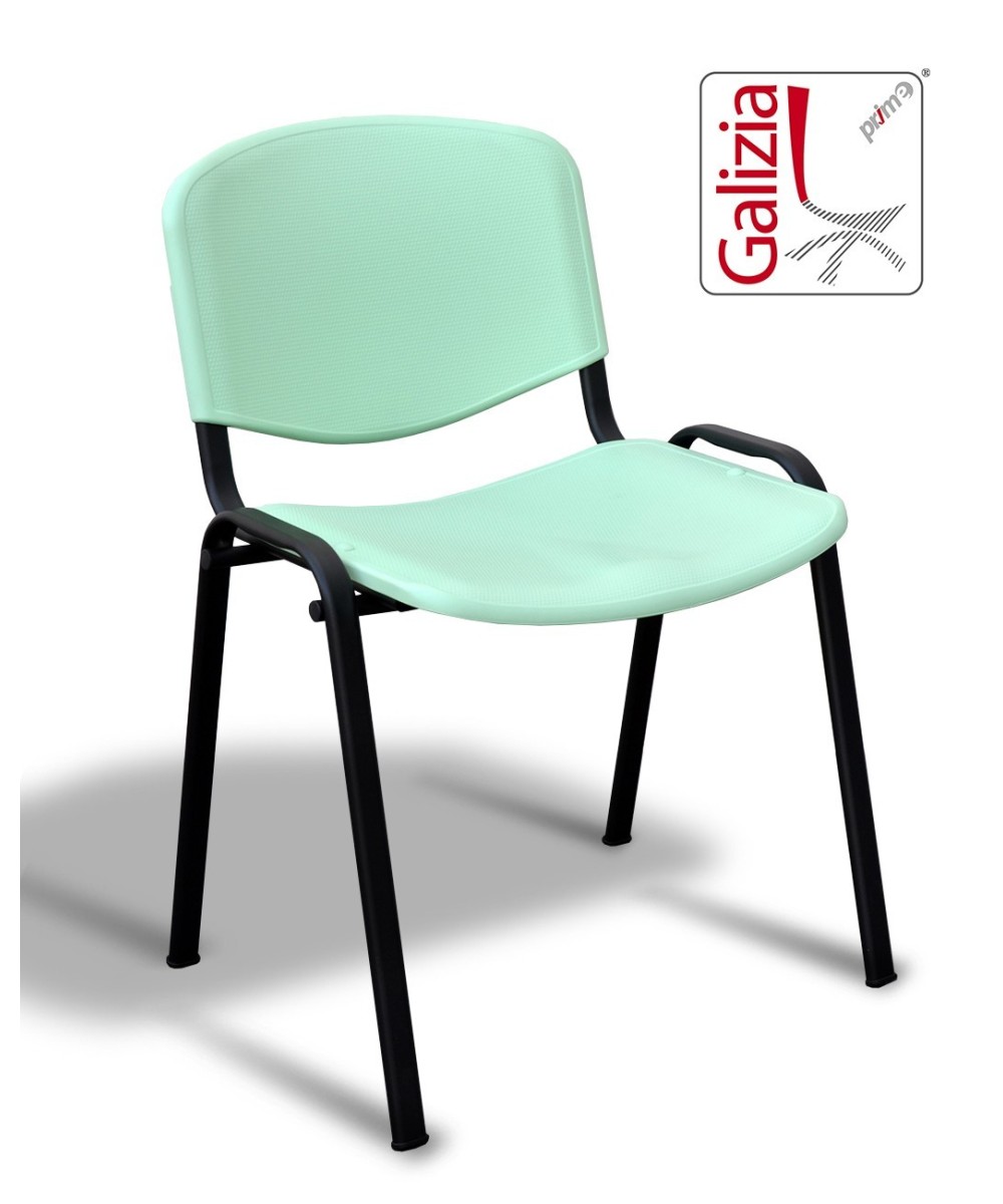 50N PL SEDIA FISSA IN PLASTICA CON TELAIO NERO