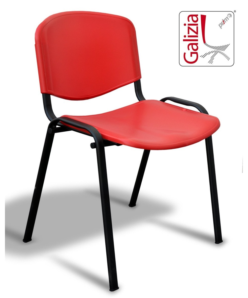 50N PL SEDIA FISSA IN PLASTICA CON TELAIO NERO