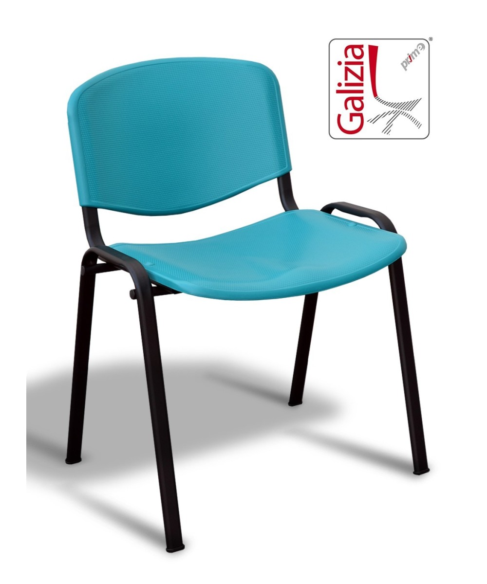 50N PL SEDIA FISSA IN PLASTICA CON TELAIO NERO