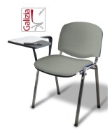 50C BT SEDIA FISSA CON TELAIO IN ACCIAIO CROMATO CON TAVOLETTA SCRITTOIO