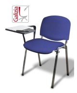 50C BT SEDIA FISSA CON TELAIO IN ACCIAIO CROMATO CON TAVOLETTA SCRITTOIO