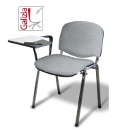 50C BT SEDIA FISSA CON TELAIO IN ACCIAIO CROMATO CON TAVOLETTA SCRITTOIO