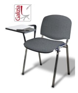 50C BT SEDIA FISSA CON TELAIO IN ACCIAIO CROMATO CON TAVOLETTA SCRITTOIO