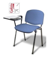 50C BT SEDIA FISSA CON TELAIO IN ACCIAIO CROMATO CON TAVOLETTA SCRITTOIO