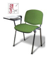 50C BT SEDIA FISSA CON TELAIO IN ACCIAIO CROMATO CON TAVOLETTA SCRITTOIO