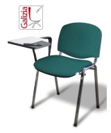 50C BT SEDIA FISSA CON TELAIO IN ACCIAIO CROMATO CON TAVOLETTA SCRITTOIO