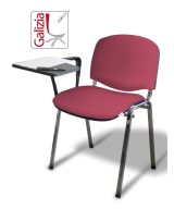 50C BT SEDIA FISSA CON TELAIO IN ACCIAIO CROMATO CON TAVOLETTA SCRITTOIO