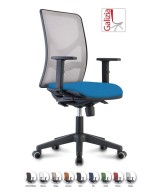 Y9 SEDIA ERGONOMICA CON SCHIENALE IN RETE E SUPPORTO LOMBARE