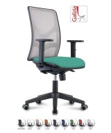 Y9 SEDIA ERGONOMICA CON SCHIENALE IN RETE E SUPPORTO LOMBARE
