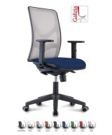 Y9 SEDIA ERGONOMICA CON SCHIENALE IN RETE E SUPPORTO LOMBARE