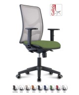 Y9 SEDIA ERGONOMICA CON SCHIENALE IN RETE E SUPPORTO LOMBARE