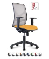 Y9 SEDIA ERGONOMICA CON SCHIENALE IN RETE E SUPPORTO LOMBARE