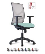Y9 SEDIA ERGONOMICA CON SCHIENALE IN RETE E SUPPORTO LOMBARE