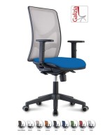 Y9 SEDIA ERGONOMICA CON SCHIENALE IN RETE E SUPPORTO LOMBARE