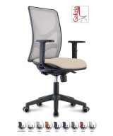 Y9 SEDIA ERGONOMICA CON SCHIENALE IN RETE E SUPPORTO LOMBARE