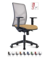 Y9 SEDIA ERGONOMICA CON SCHIENALE IN RETE E SUPPORTO LOMBARE