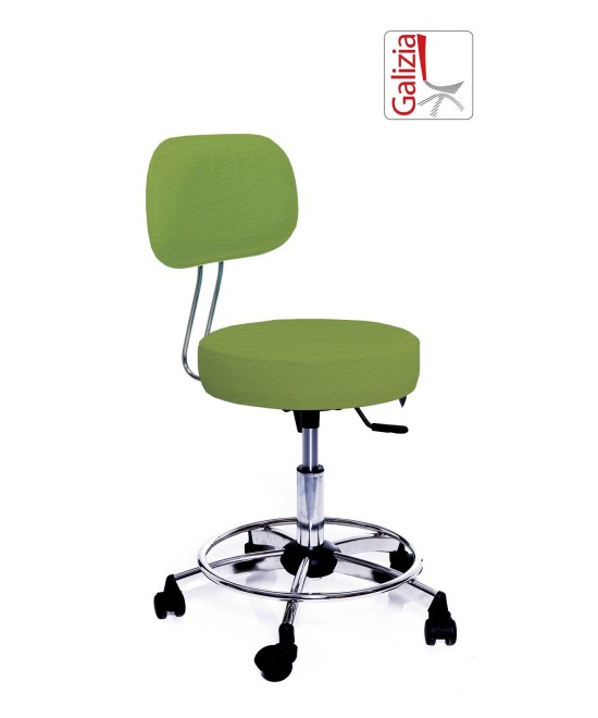 S13C SGABELLO BASSO GIREVOLE CON POGGIAPIEDE ALZATA A GAS