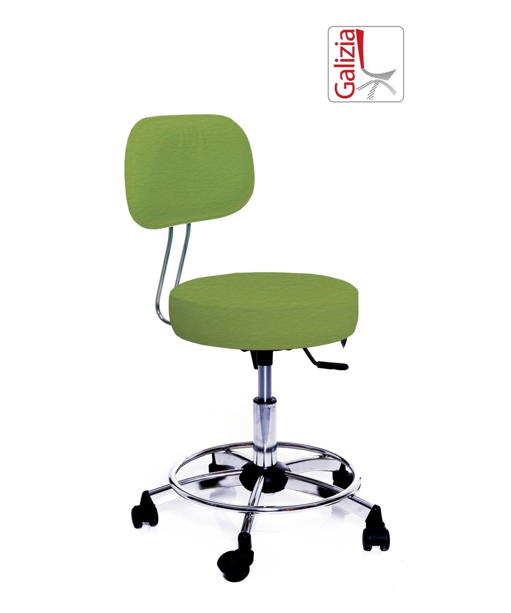 S13C SGABELLO BASSO GIREVOLE CON POGGIAPIEDE ALZATA A GAS