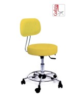 S13C SGABELLO BASSO GIREVOLE CON POGGIAPIEDE ALZATA A GAS