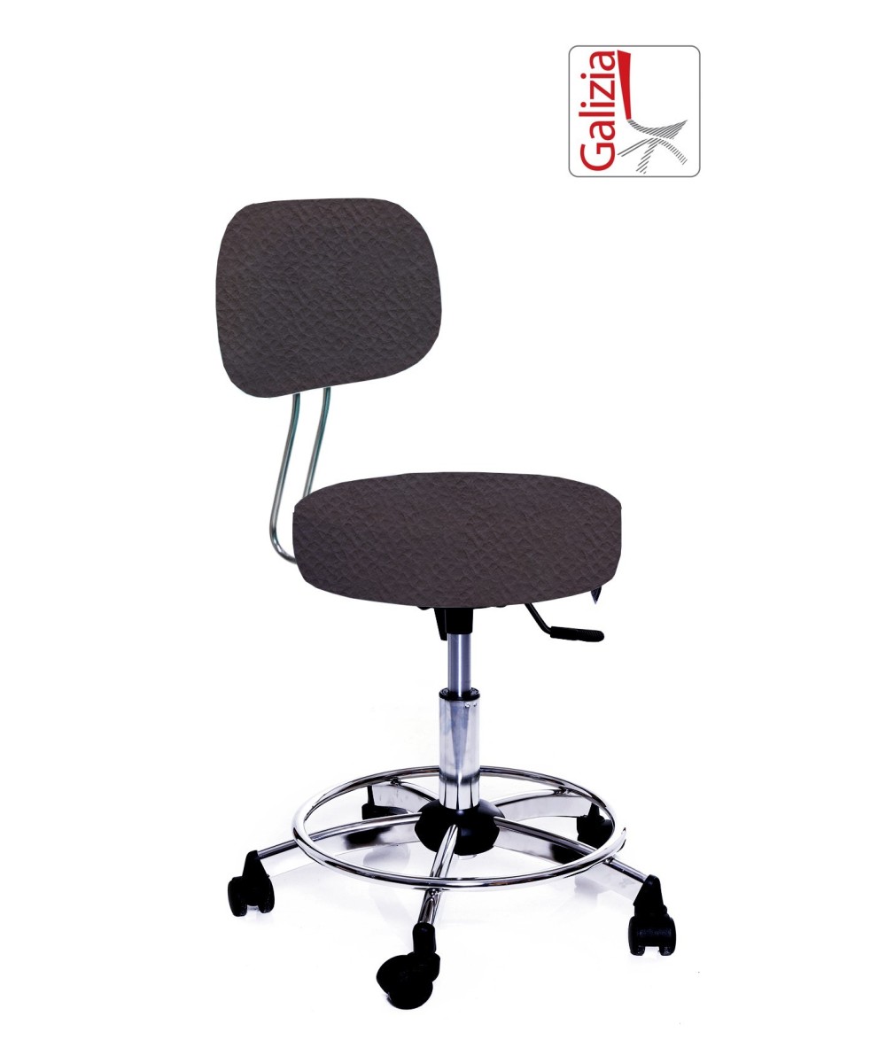 S13C SGABELLO BASSO GIREVOLE CON POGGIAPIEDE ALZATA A GAS